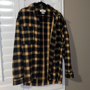 Oversized flannel shirt